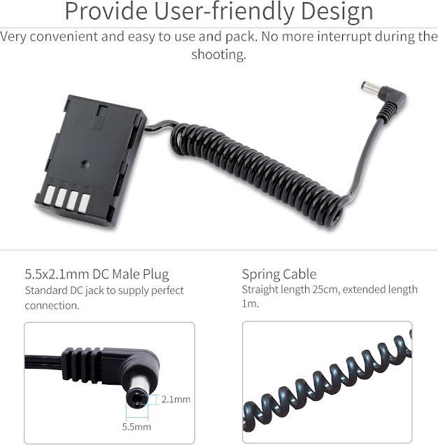 Produktbild Feelworld BLE-19E Dummy Battery for Panasonic Cameras (Ladegerät)