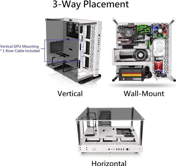 Image du produit Thermaltake Étui Core P3 (CA-1G4-00M6WN-05) (ATX, mATX, Mini-ITX)