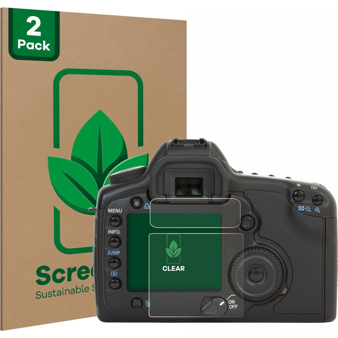 ScreenLeaf Schutzfolie nachhaltiger Displayschutz Displayschutzfolie Folie Klar Transparent (Displayschutz, EOS 5D), Kam...