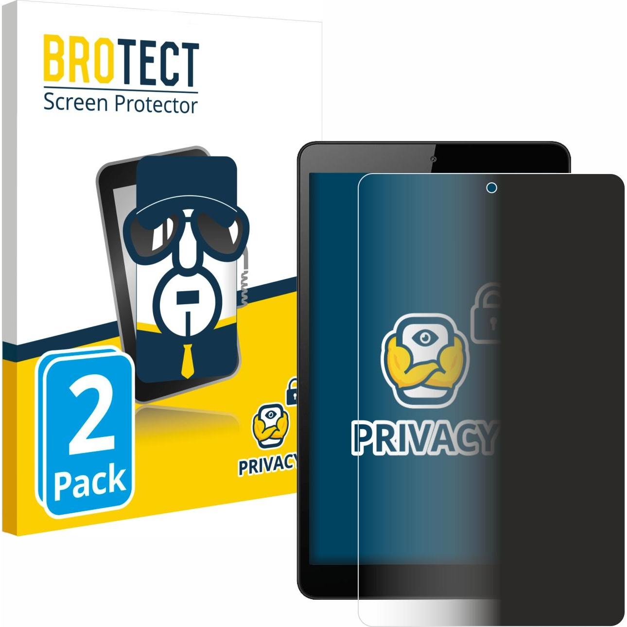 BROTECT Pellicola privacy antispia Pellicola di protezione dalla luce blu (2 pz., Huawei MediaPad M5 Lite 8), Pellicola tablet