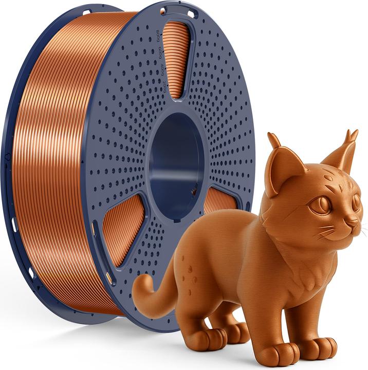 Immagine prodotto Inkolor 3D Filament Silk PLA+ Rot Kupfer (PLA+, 1.75 mm, 1000 g, Rame)