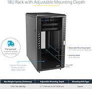 Actual product image StarTech RK1836BKF (18 RU, 19 inch rack)
