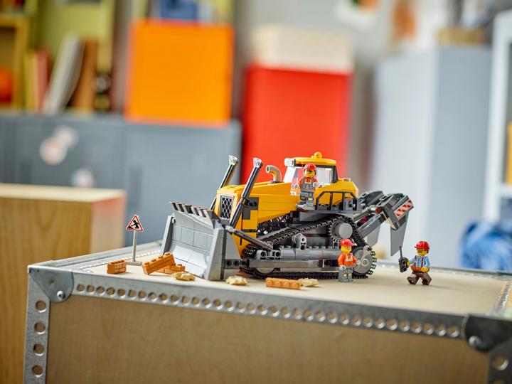 Actual product image LEGO Gelber Bulldozer mit Frontlader