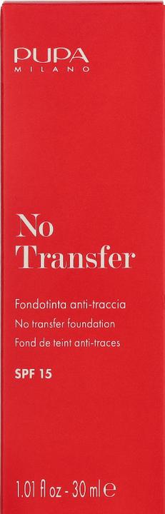 Actual product image Pupa Milano PUPA No Transfer Foundation SPF15 podkład nawilżający 200 Sand 30ml (#200 Sand)