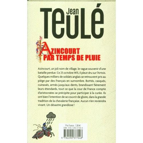 Thumbnail - Azincourt par temps de pluie, Belletristik von Jean Teulé