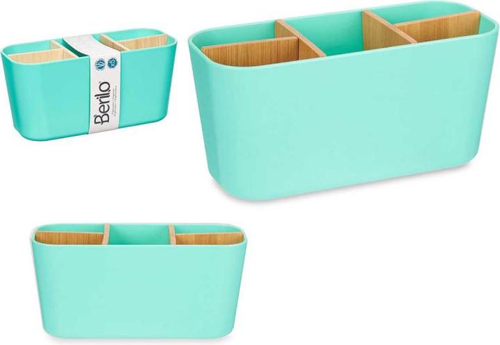 Actual product image Berilo oval organizer 5 holes bamboo mint