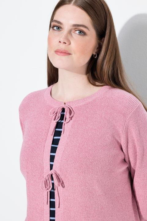 Produktbild Ulla Popken Strickjacke, Schleifenverschluss, Rundhals (58, 60)