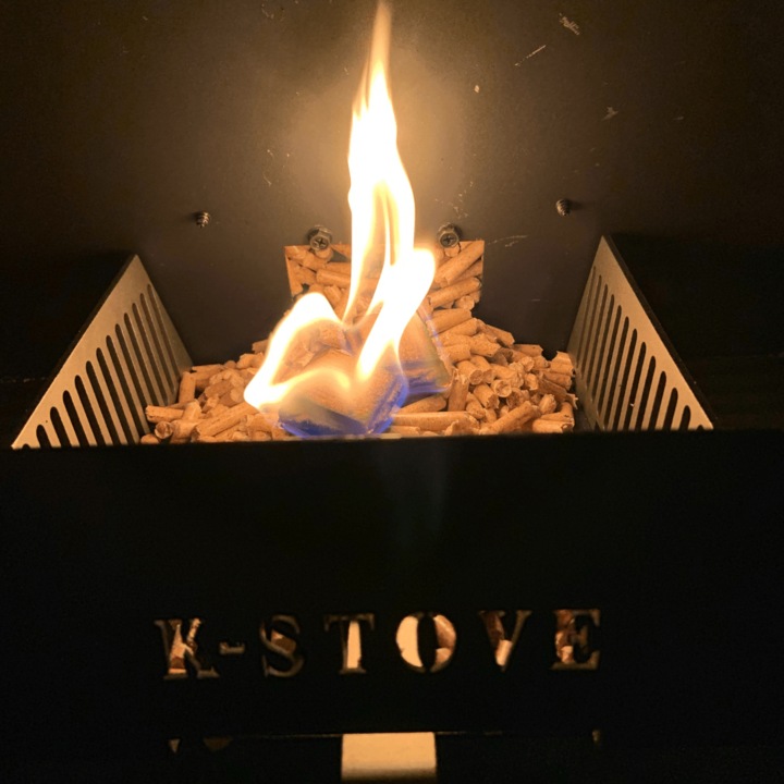 Image du produit K-Stove Poêle à pellets Vesuvius | Chauffage de terrasse 4,5 kW Grille (4500 W)