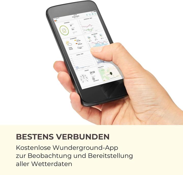 Actual product image Waldbeck Profi-Wetterstation mit App-Steuerung