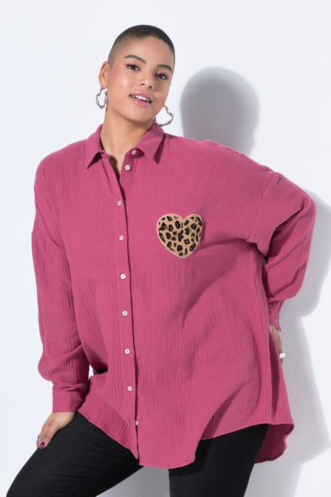 Produktbild Studio Untold Hemdbluse, oversized, Musselin, Heart-Patch (54, 56)