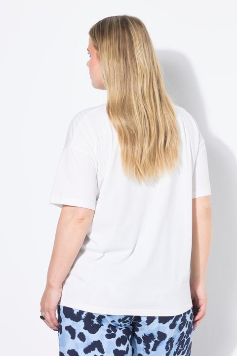 Actual product image Studio Untold T-Shirt, oversized, Schrift mit Glittersteinchen (54)