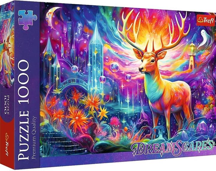 Produktbild Trefl Puzzle 1000 – Dreamscapes - Mystischer Hirsch (1000 Teile)