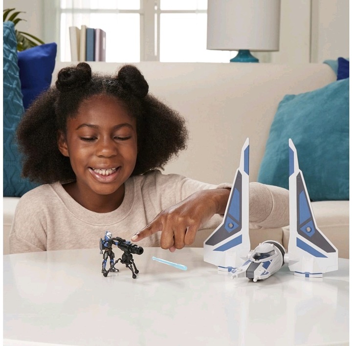 Produktbild Hasbro Mission Fleet Stellar Class Bo-Katan Gauntlet Sternenjäger Sternenjäger-Attacke 6 cm grosse