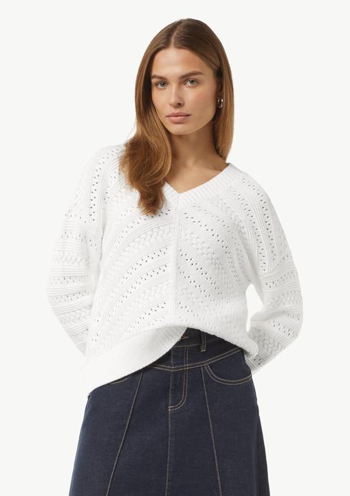 Image du produit Comma Strickpullover Strickpullover mit Riegel-Detail (42)