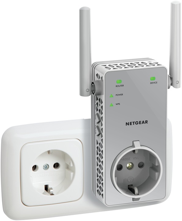 Produktbild Netgear AC750 WLAN Range Extender - mit Steckdose
