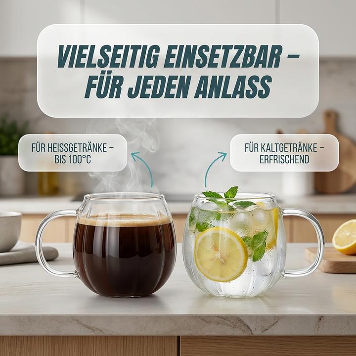 Produktbild Relaxdays 6x Teeglas (400 ml, 6x)