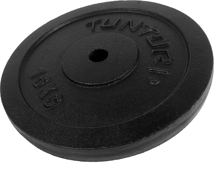 Actual product image Tunturi Gusseisen 15 kg Gewichtscheibe 30 mm (1 x 15 kg)