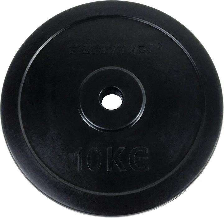 Immagine prodotto Tunturi Gummierte 10 kg Gewichtsscheibe 30 mm (1 x 10 kg)