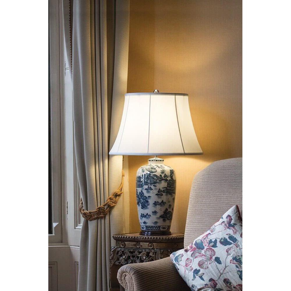 Thumbnail - Elstead Lighting, Tischlampe, Blue Ginger Jar Tischleuchte E27 Blau Weiss, Made in UK (E27)