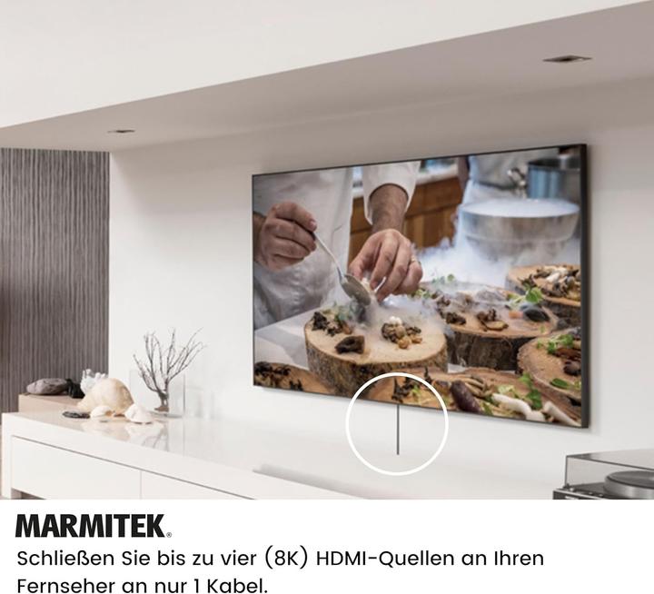 Actual product image Marmitek HDMI Switch 8K 4 in 1 Out