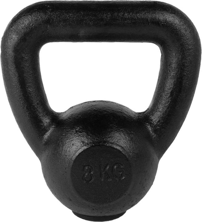 Produktbild Tunturi Gusseisen Kettlebell mit Gummi Boden (1 x 8 kg)