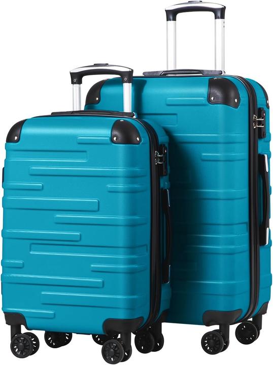 Coolife 2er-Set Hartschalen-Reisekoffer
