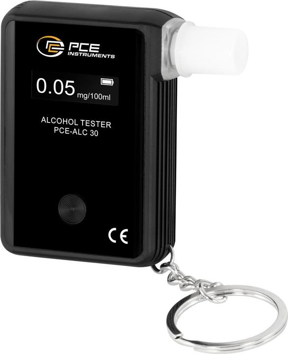 Immagine prodotto PCE Instruments PCE-ALC 30 etilometro da 0 a 2 mg/ml allarme, con display, Ve