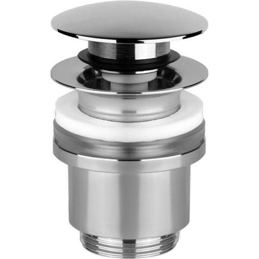 Gessi, Ventil, Ablaufventil Stop&Go 1 1/4 für Becken mit Überlauf, Schaftventil min. 25mm/max.45mm, 1408
