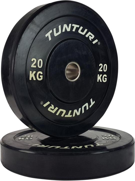 Immagine prodotto Tunturi Bumper Plate Hantelscheiben 50 mm 20 kg (1 x 20 kg)