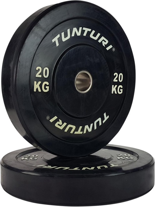 Actual product image Tunturi Bumper Plate Hantelscheiben 50 mm 20 kg (1 x 20 kg)