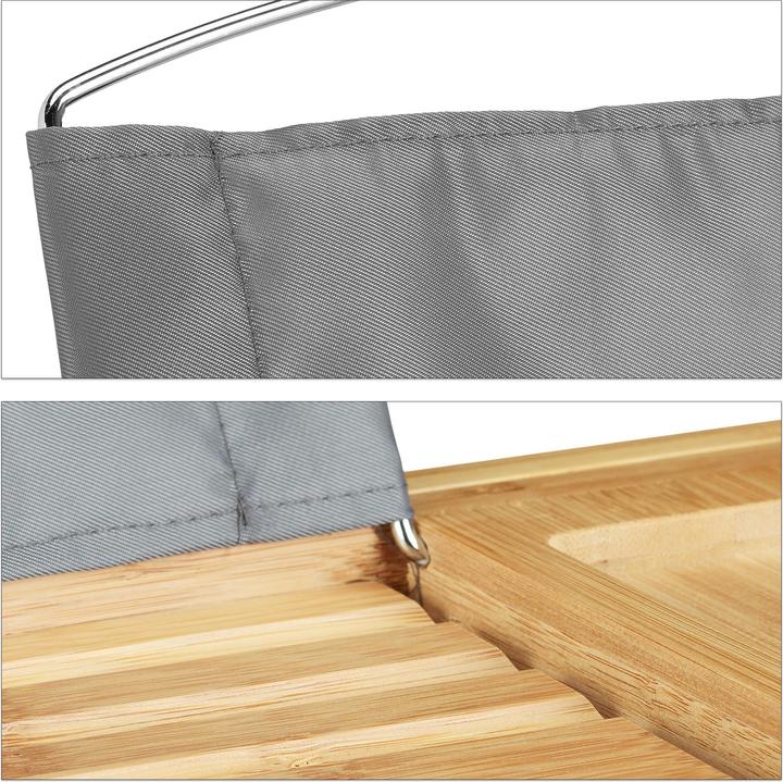 Actual product image Relaxdays Bath tray bamboo (107.5 x 23 x 19 cm)