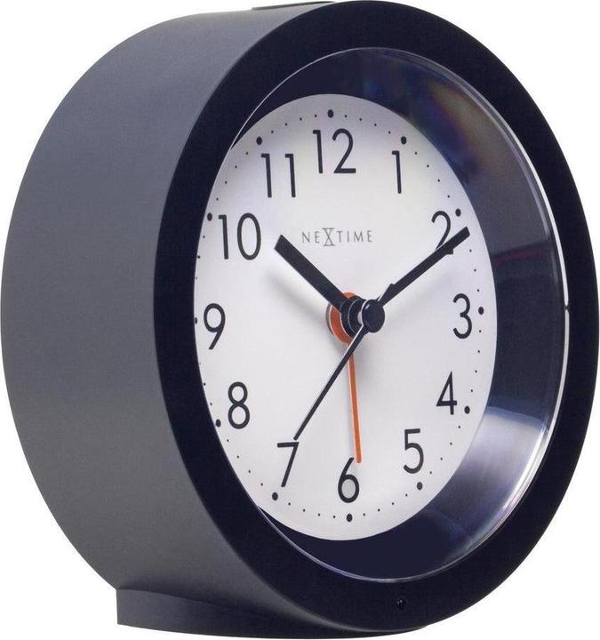 Actual product image Nextime Silent Desk Alarm Clock 10.5cm – Luminous Dial, Modern, Round