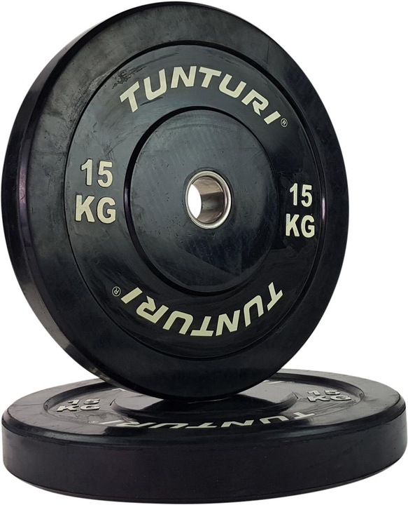 Actual product image Tunturi Bumper Plate Hantelscheiben 50 mm 15 kg (1 x 15 kg)