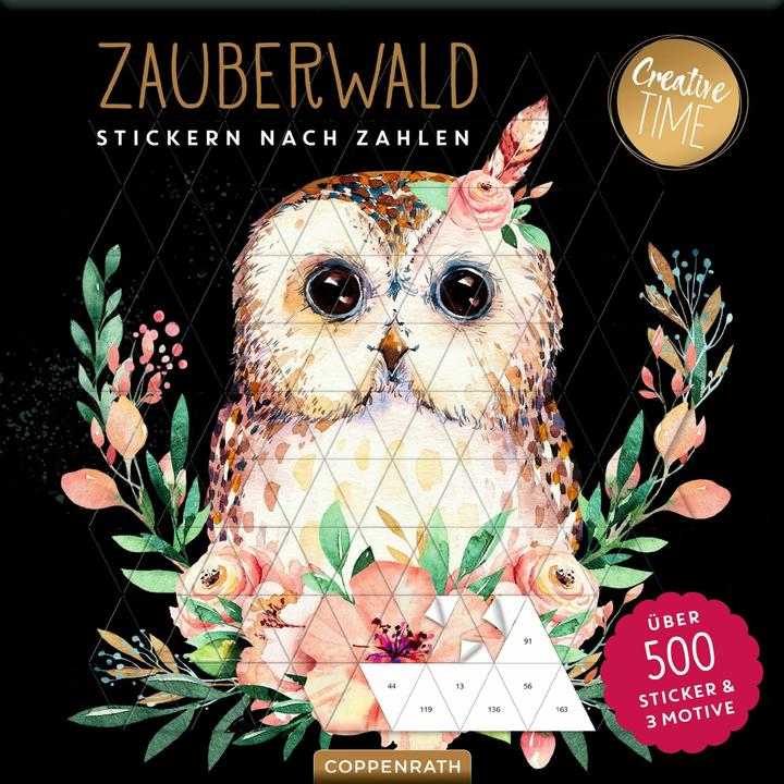 Stickers by numbers enchanted forest