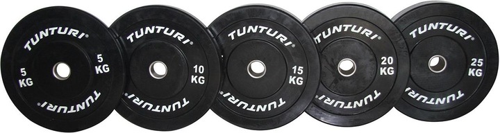 Actual product image Tunturi Bumper Plate Hantelscheiben 50 mm 15 kg (1 x 15 kg)