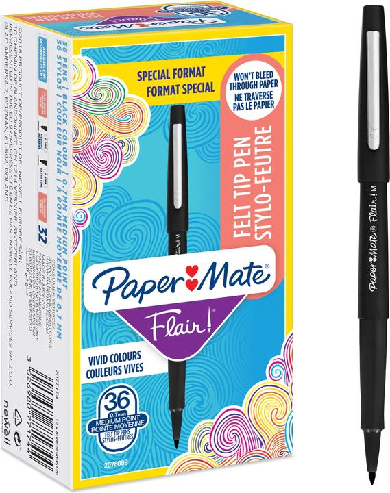 Produktbild Paper Mate Gelschreiber (Schwarz, 36 x)