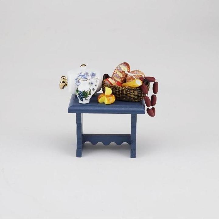 Actual product image Reutter 001.505/0 - Miniature, small blue side table "Vesper