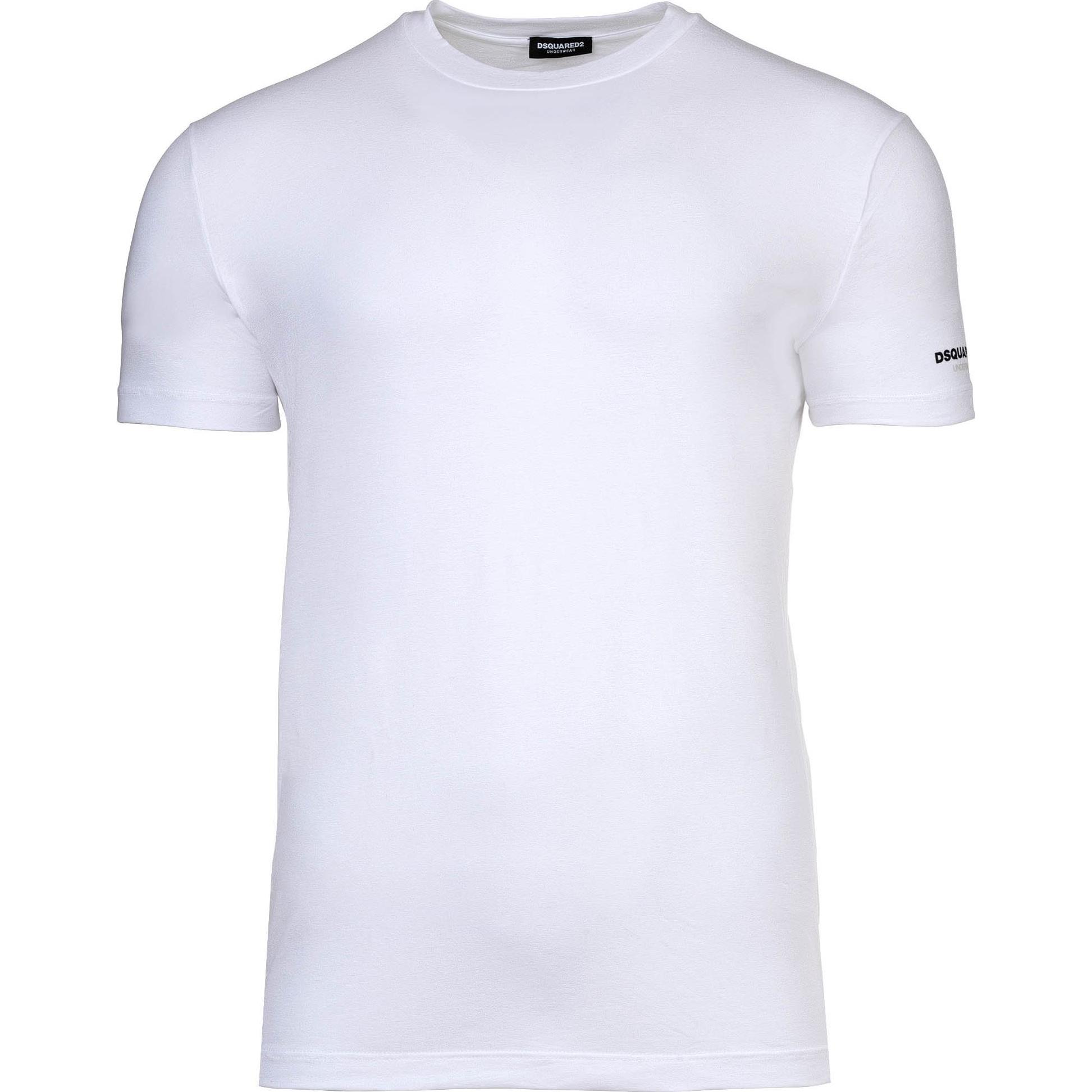 Thumbnail - Dsquared2, Herren, Shirt, T-Shirt Casual Bequem sitzend TWIN PACK T-SHIRT, Weiss, (L)