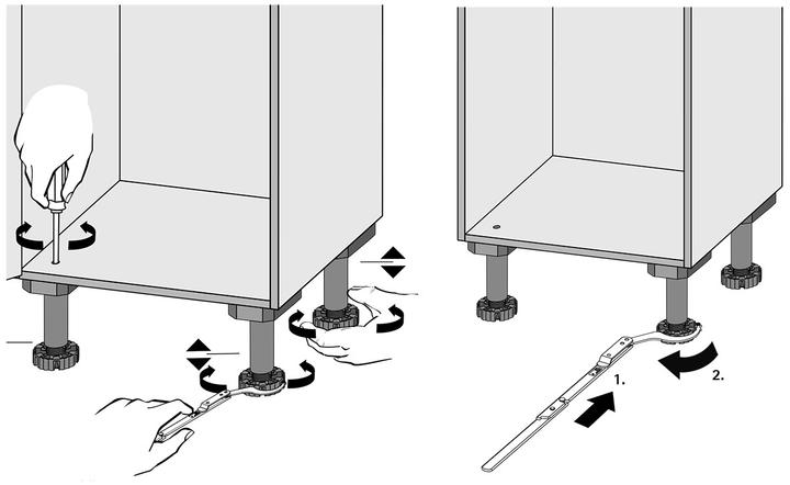 Produktbild Hettich Sockelverstellwerkzeug Metall bis 300 kg (1 Stk.)
