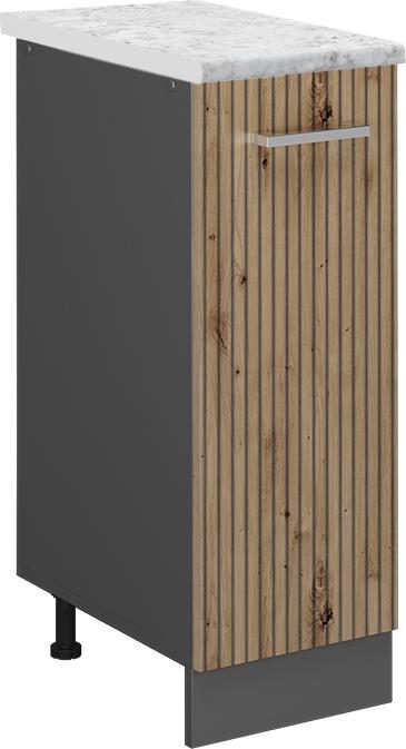 Anthrazit, Artisan Eiche, Marble-Weiss