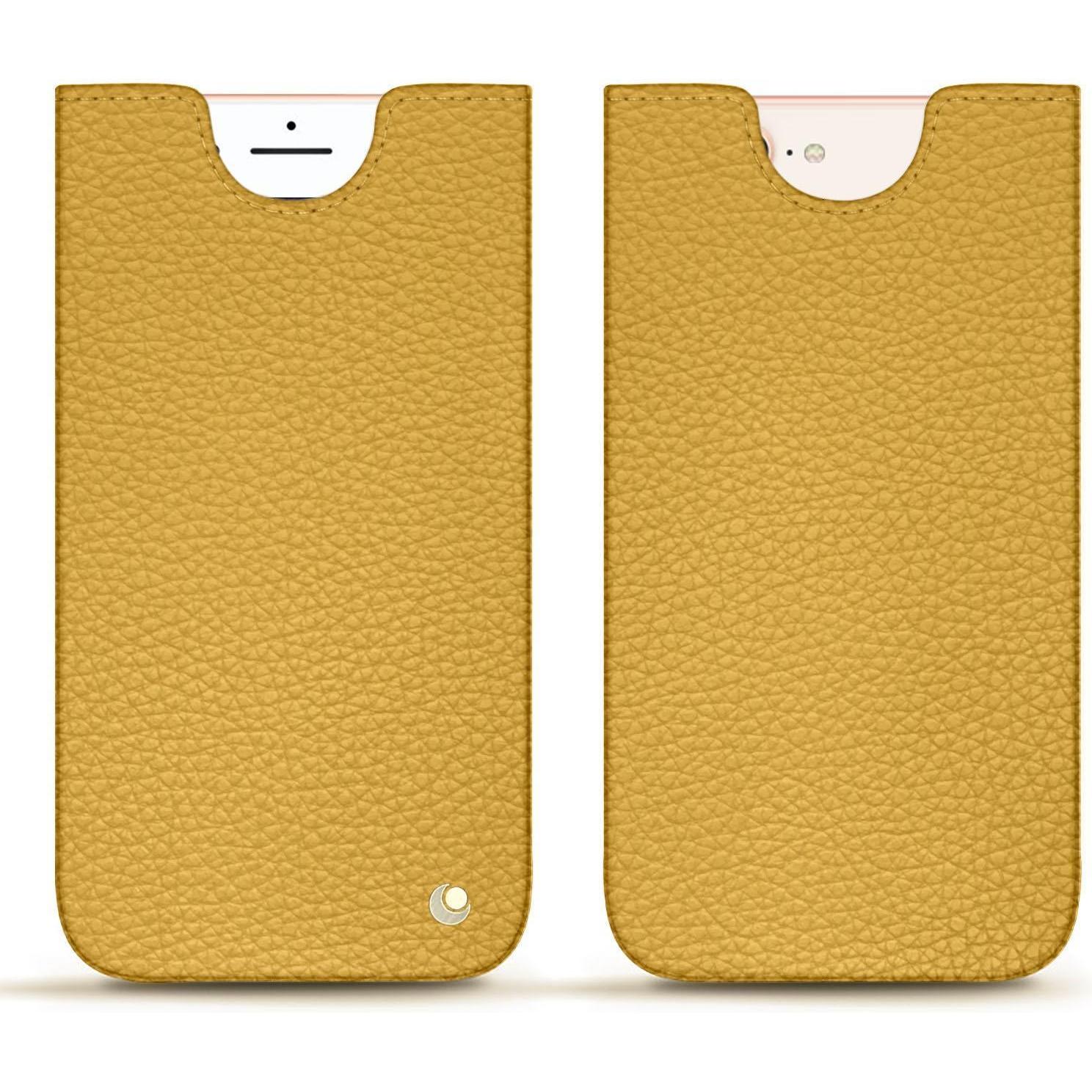 Noreve Lederschutzhülle (Apple iPhone 8 Plus), Smartphone Hülle, Orange