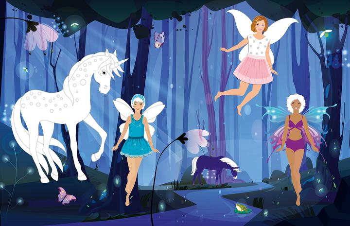 Image du produit Ravensburger Mein Ausmalstickerbuch - Elfen und Einhörner