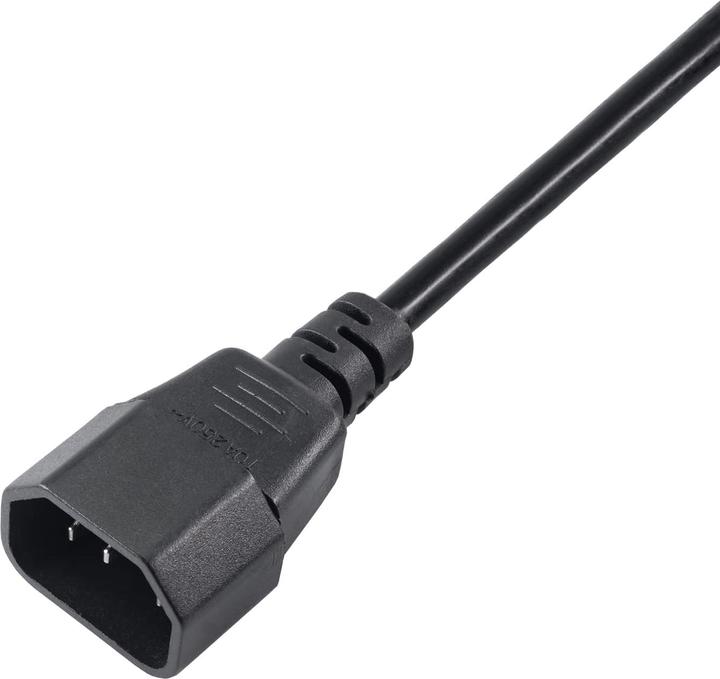 Actual product image Akyga AK PC di extension power cable, per PC, stampante, Schermi NERO IEC C13 (1.80 m)