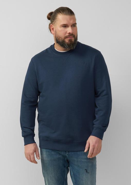 Produktbild s.Oliver Sweatshirt Sweatshirt mit Label-Stickerei (5XL)