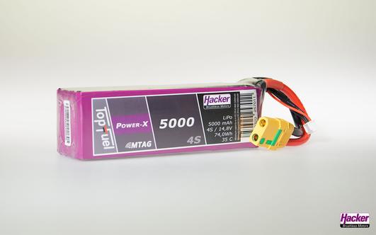 Actual product image Hacker LiPo Pack TF Power-X 4S MTAG (14.80 V, 5000 mAh)