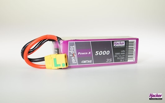 Actual product image Hacker LiPo Pack TF Power-X 5000mAh 3S MTAG (11.10 V, 5000 mAh)