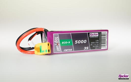 Image du produit Hacker Pack LiPo TF ECO-X 5000mAh 3S MTAG (11.10 V, 5000 mAh)