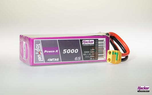 Produktbild Hacker LiPo Pack TF Power-X 5000mAh 6S MTAG (22.20 V, 5000 mAh)