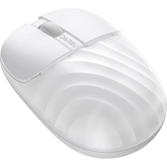 Dareu LM135D Wireless Mouse White (Kabelgebunden), Maus, Weiss