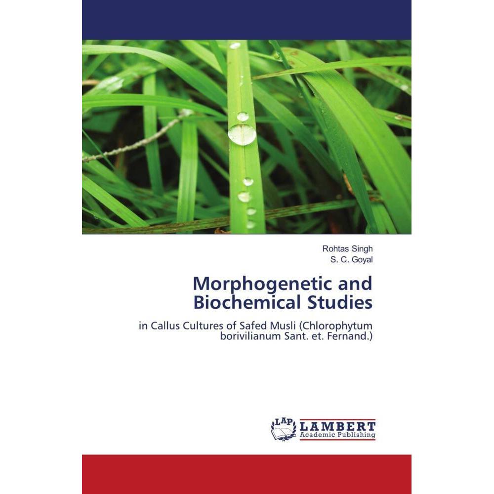 Morphogenetic and Biochemical Studies, Fachbücher